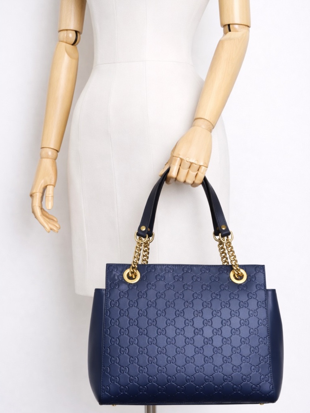 Gucci Blue Leather Women's Bag